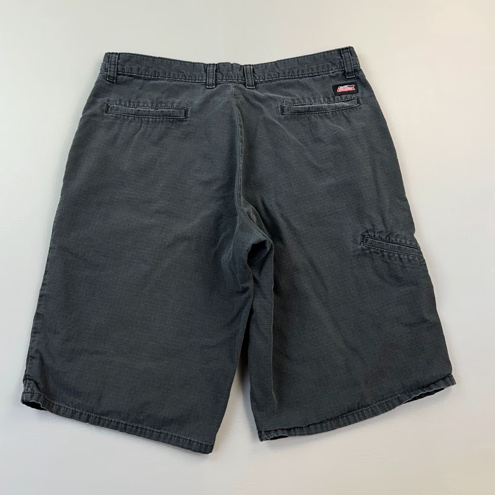 Dickies Dickies Shorts Mens 34 Dark Gray Ripstop Flex 12" Work Wear Utility Pocket Bermuda 5-Pocket Regular Mens Size US 34 / EU 50 - 6 Thumbnail