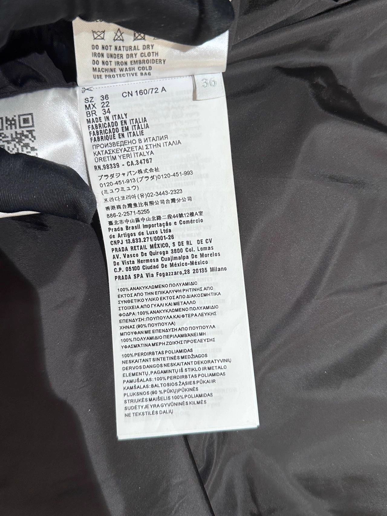 Miu Miu Miu Miu Black Full Crystal Stand Collar Short Down Jacket 36 Size XS / US 0-2 / IT 36-38 - 7 Thumbnail