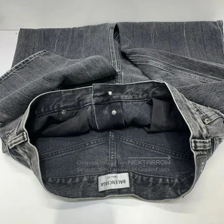 porter classic denim wide pants for men.