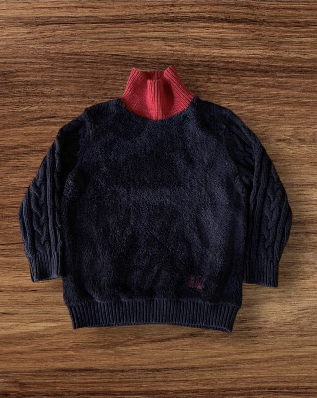 Japanese Brand Uniqlo X Undercover Kids Fleece Turtleneck Knitted Sweater Size US XS / EU 42 / 0 - 1 Thumbnail