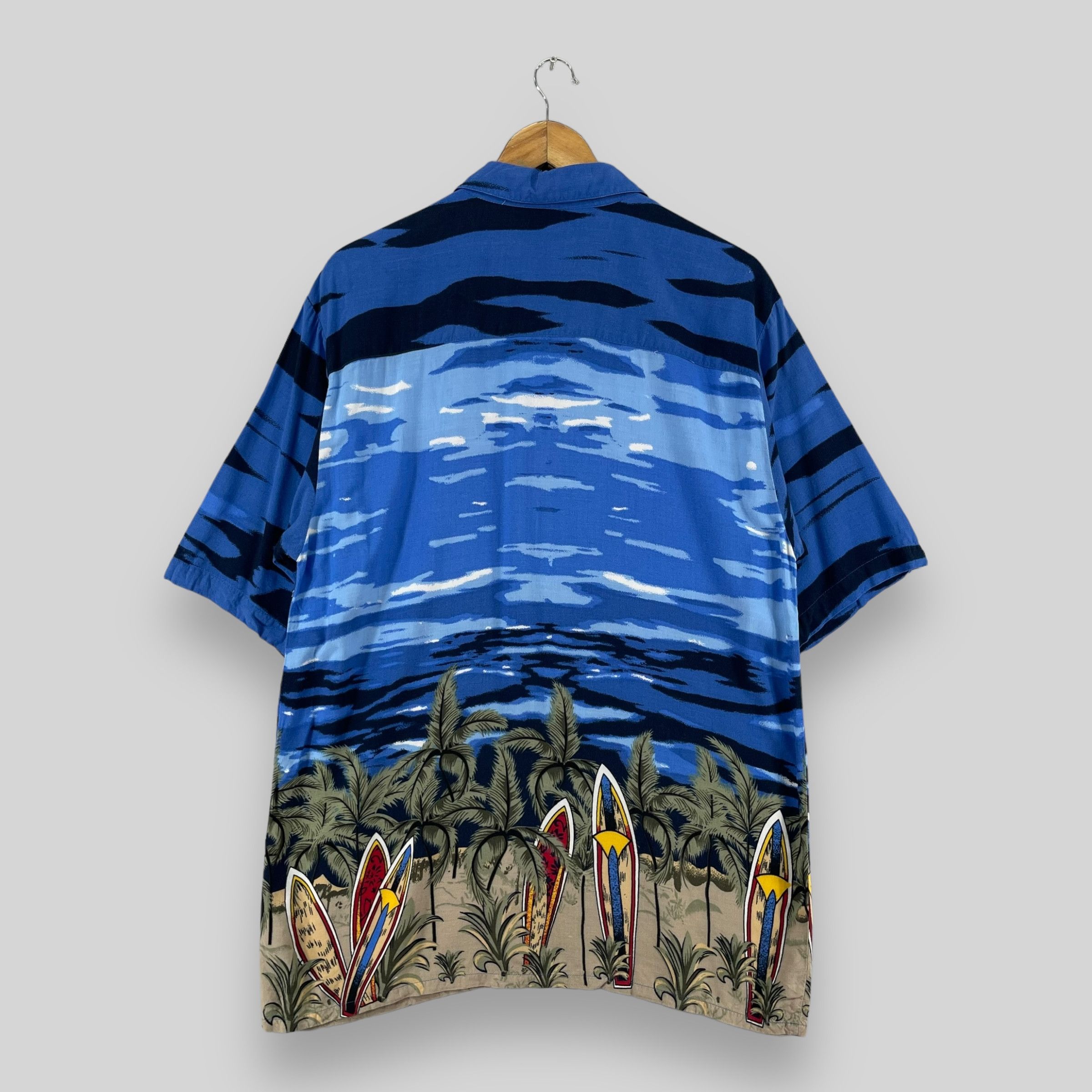 Japanese Brand × Vintage PURITAN Hawaiian Island Beach Surfing Motive Rayon Shirt Size US M / EU 48-50 / 2 - 6 Thumbnail