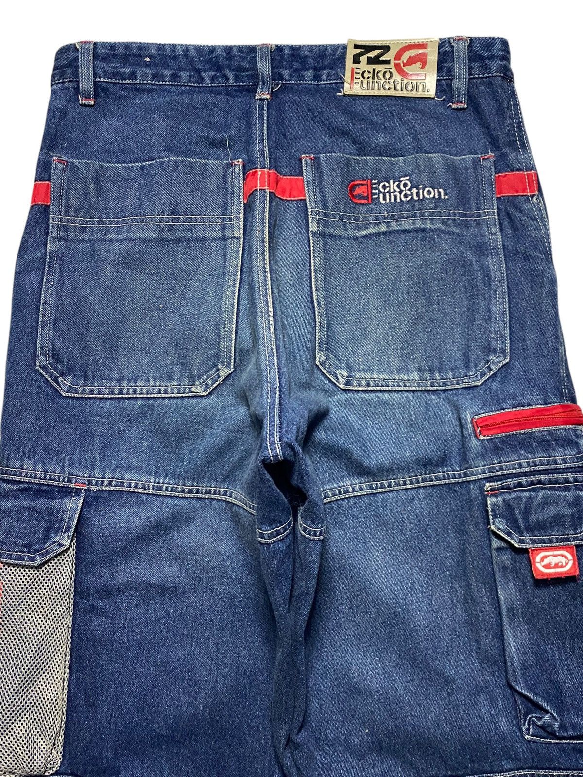Ecko Unltd. Vintage Ecko Function Super Baggy Cargo Like Jnco Jeans Size US 33 - 4 Thumbnail