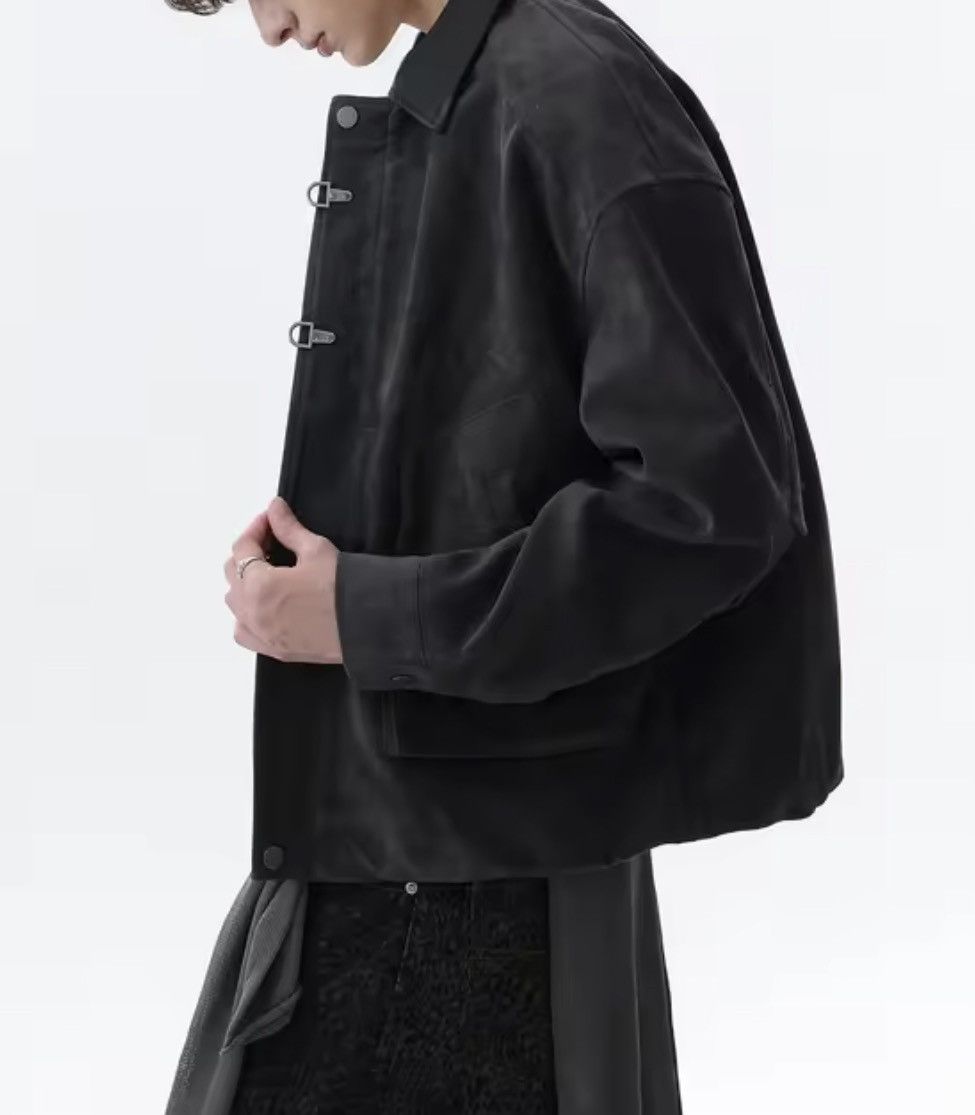 Japanese Brand Toggle Button Collar Pu Leather Jacket Size US L / EU 52-54 / 3 - 5 Thumbnail