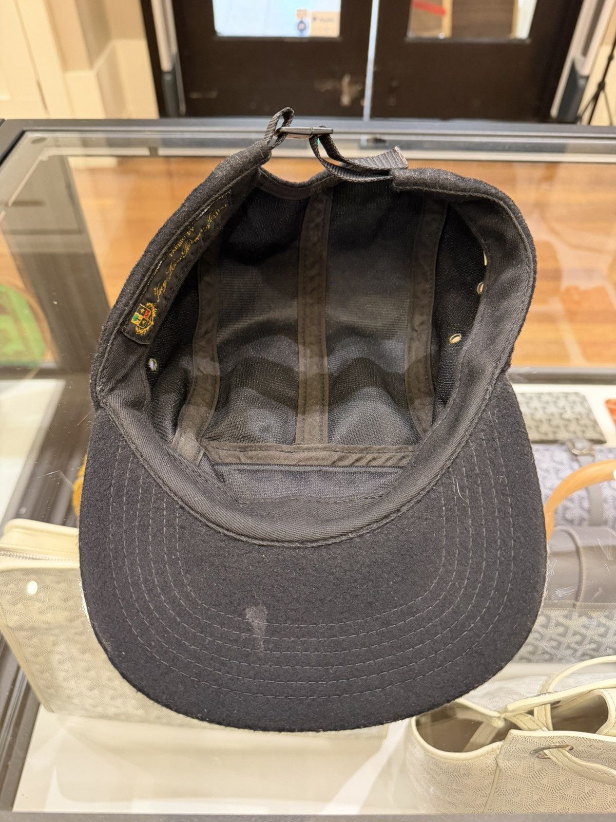 Supreme Supreme Loro Piana Extrafine Wool Camp Cap - Black Size ONE SIZE - 6 Thumbnail