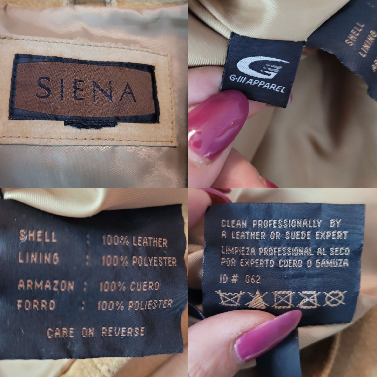Vintage Vtg Womens Siena Camel Suede Genuine Leather Jacket Shacket Size L / US 10 / IT 46 - 3 Thumbnail