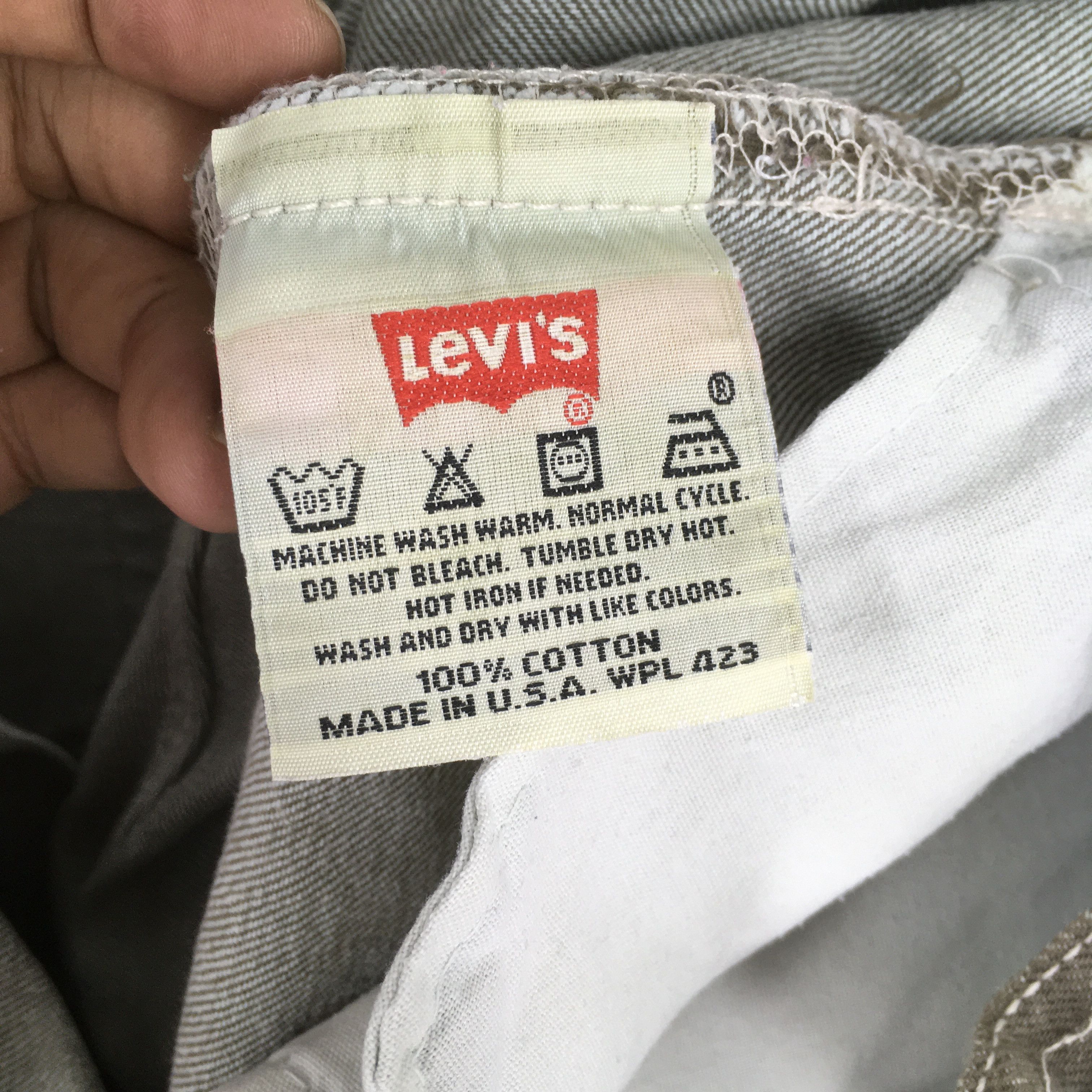 Levi's Size 31X30.5 Vintage 90s Levi's 501 Brown Jeans S947 Size 31" - 12 Thumbnail