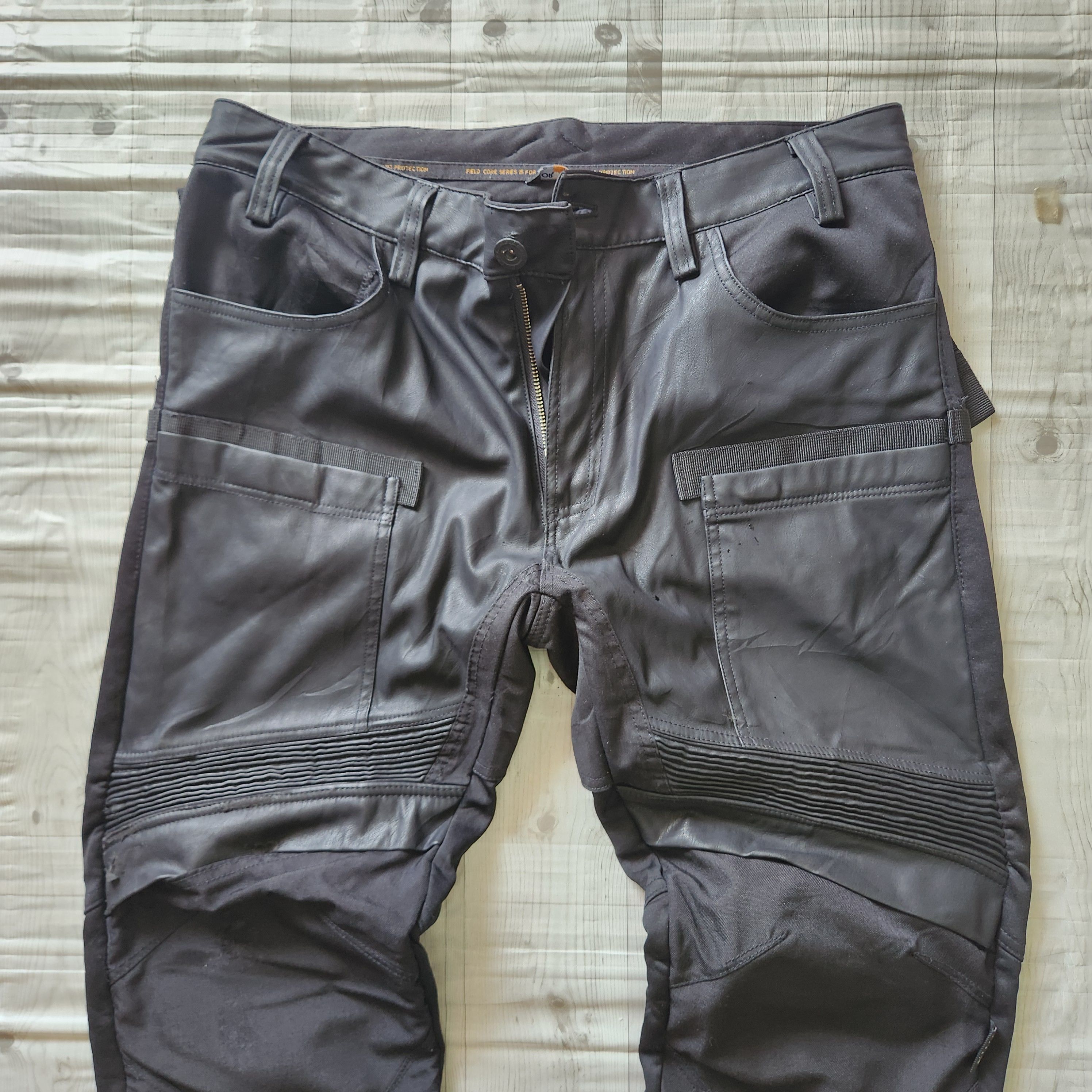 Japanese Brand Field Core Cordura Fabric Double Knee Bikers Pants Size US 35 - 7 Thumbnail