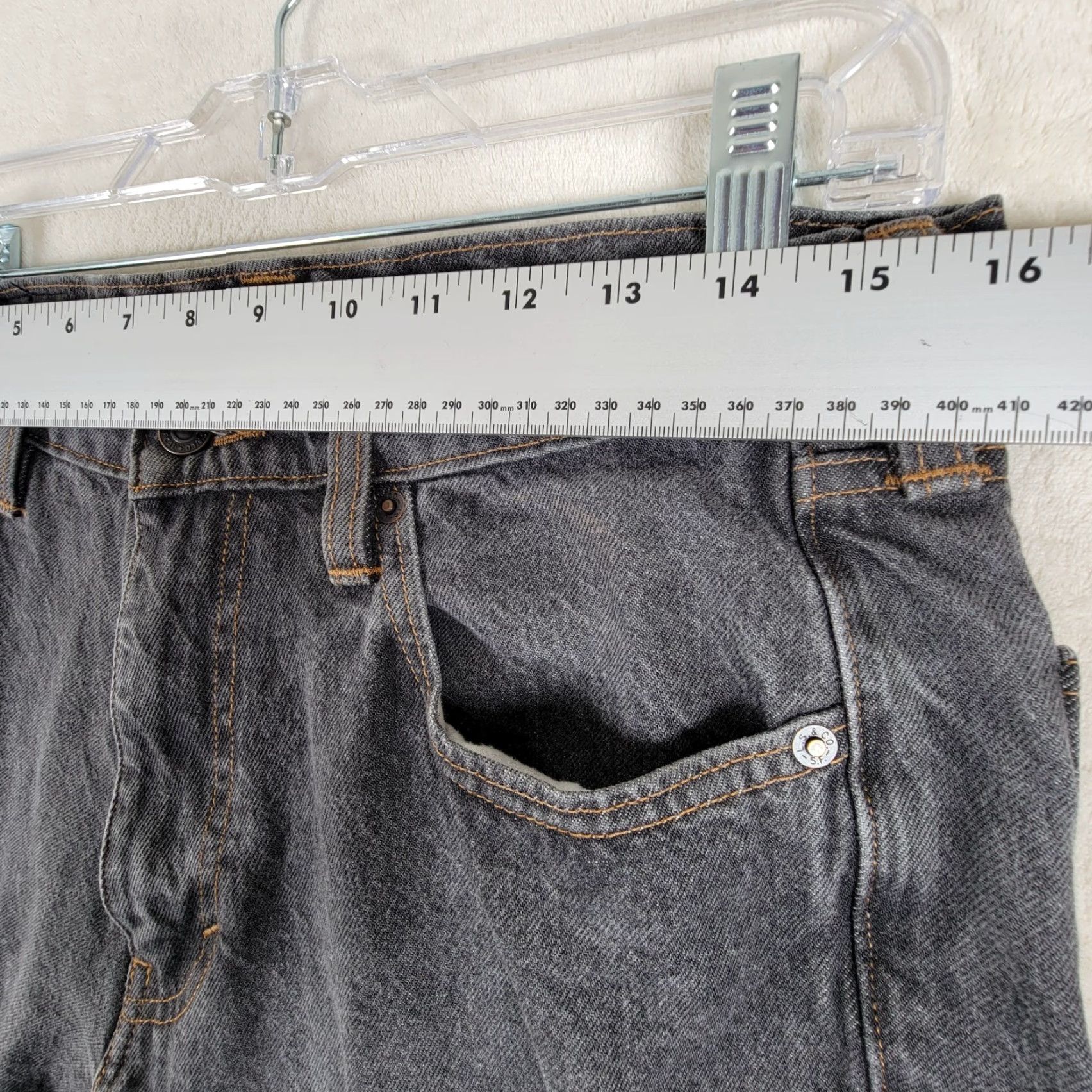 Levi's Levis Super Baggy Jeans Men 30x34 Gray/ Black Wide Leg Skater Grunge Y2K Jeans Baggy Mens Modern Retro Logo 30 Size US 30 / EU 46 - 7 Thumbnail