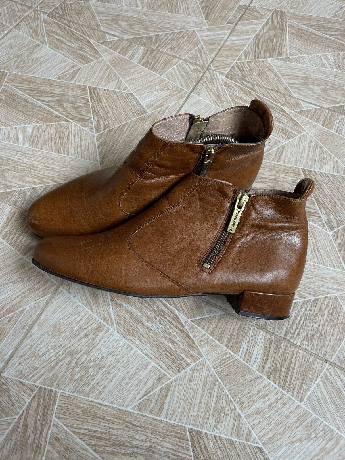 Leather × Russell & Bromley × Vintage Vintage Rare Russell and Bromley London Leather Brown Shoes Size US 8.5 / EU 41-42 - 1 Thumbnail