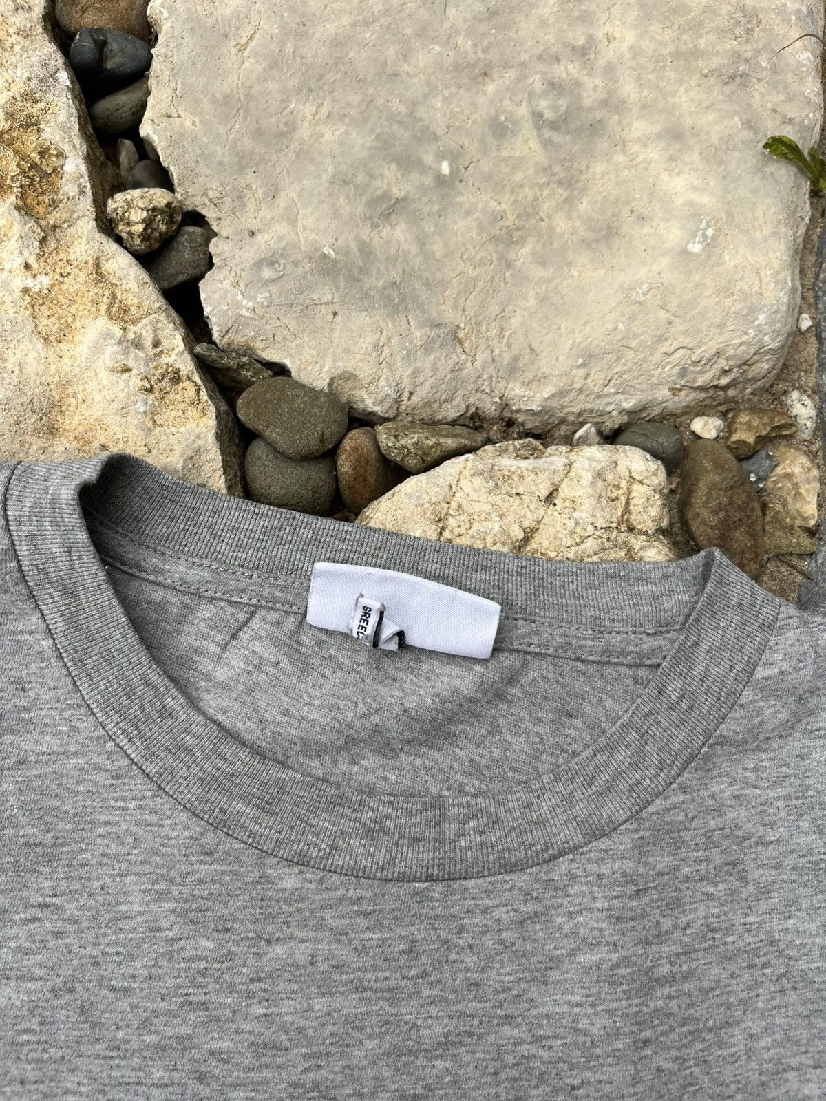 Designer × Ganni Ganni Software basic small chest logo grey tee t-shirt Size S / US 4 / IT 40 - 11 Thumbnail