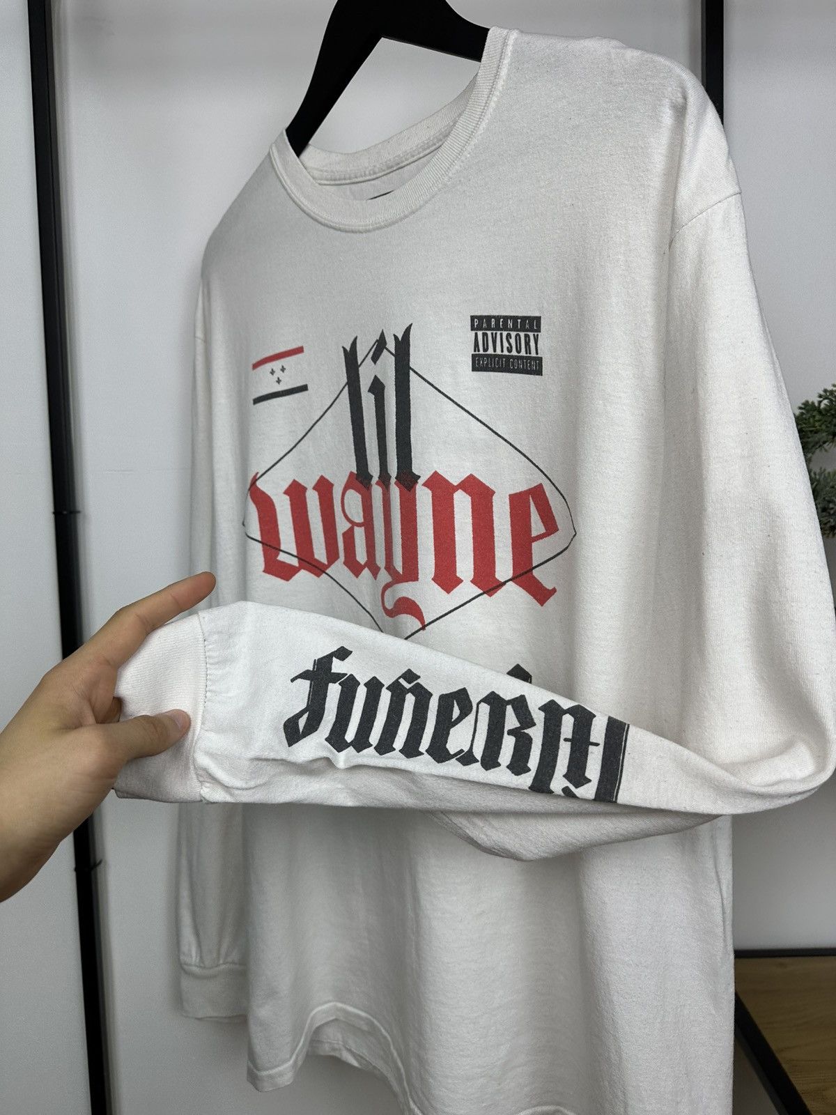 Lil Wayne Lil Wayne Funeral Album Promo Tour Advisory Long sleeve Tee Size US L / EU 52-54 / 3 - 6 Thumbnail