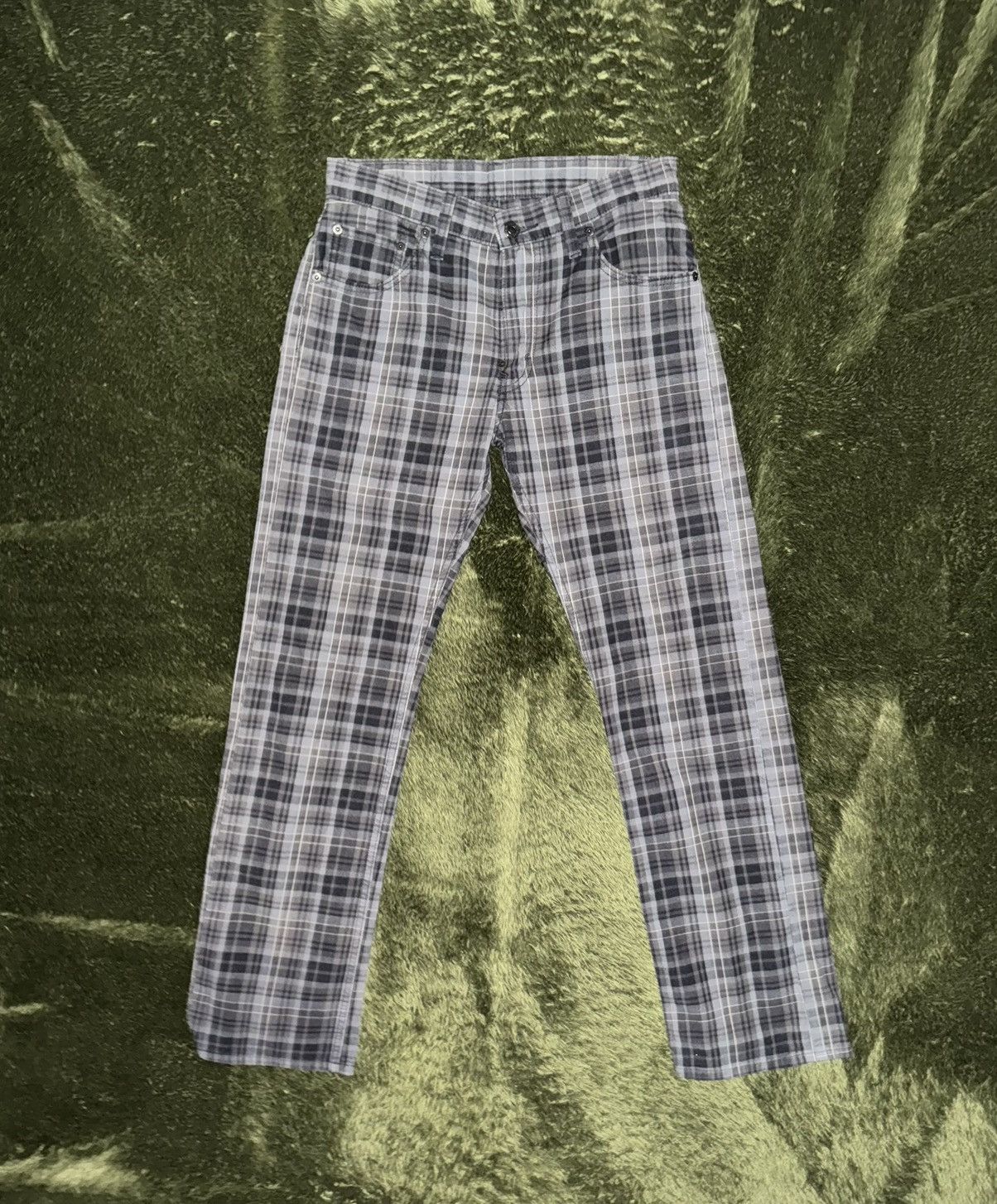 Levi's [W28/L33] Levi’s 505 Plaid Check Black Label Cotton Pants Size US 28 / EU 44 - 1 Thumbnail