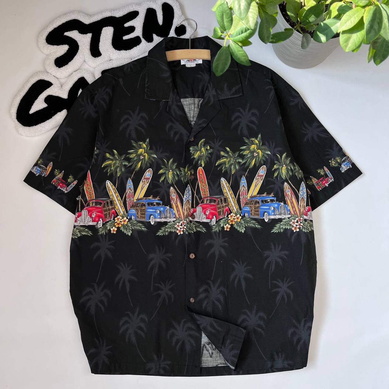 Vintage 90s Pacific Legend Hawaiian Shirt Beach Retro Cars Size US XL / EU 56 / 4 - 1 Thumbnail