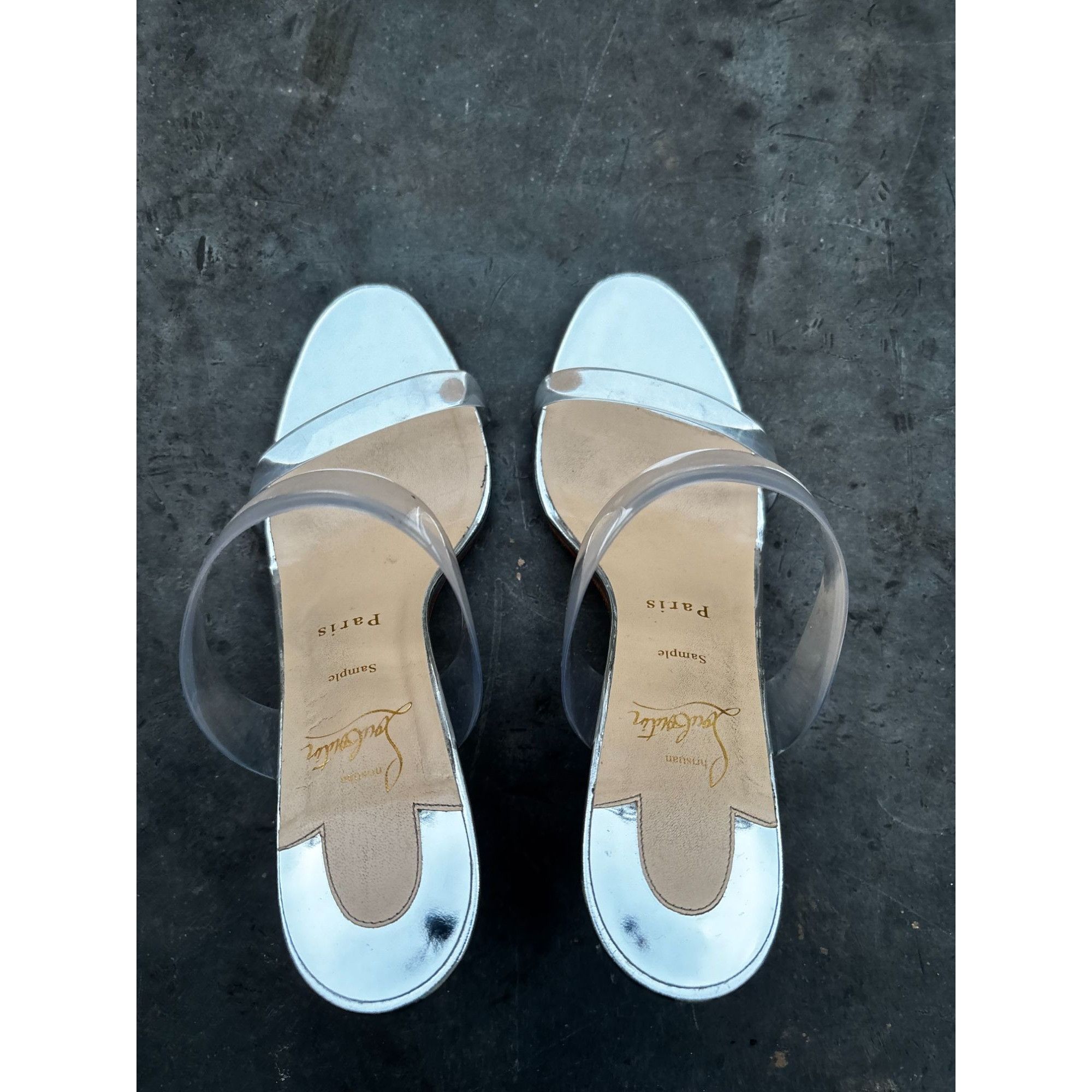 Christian Louboutin Christian Louboutin Transparent Strap Heels Size 39.5 Rare U Size US 9.5 / IT 39.5 - 2 Thumbnail