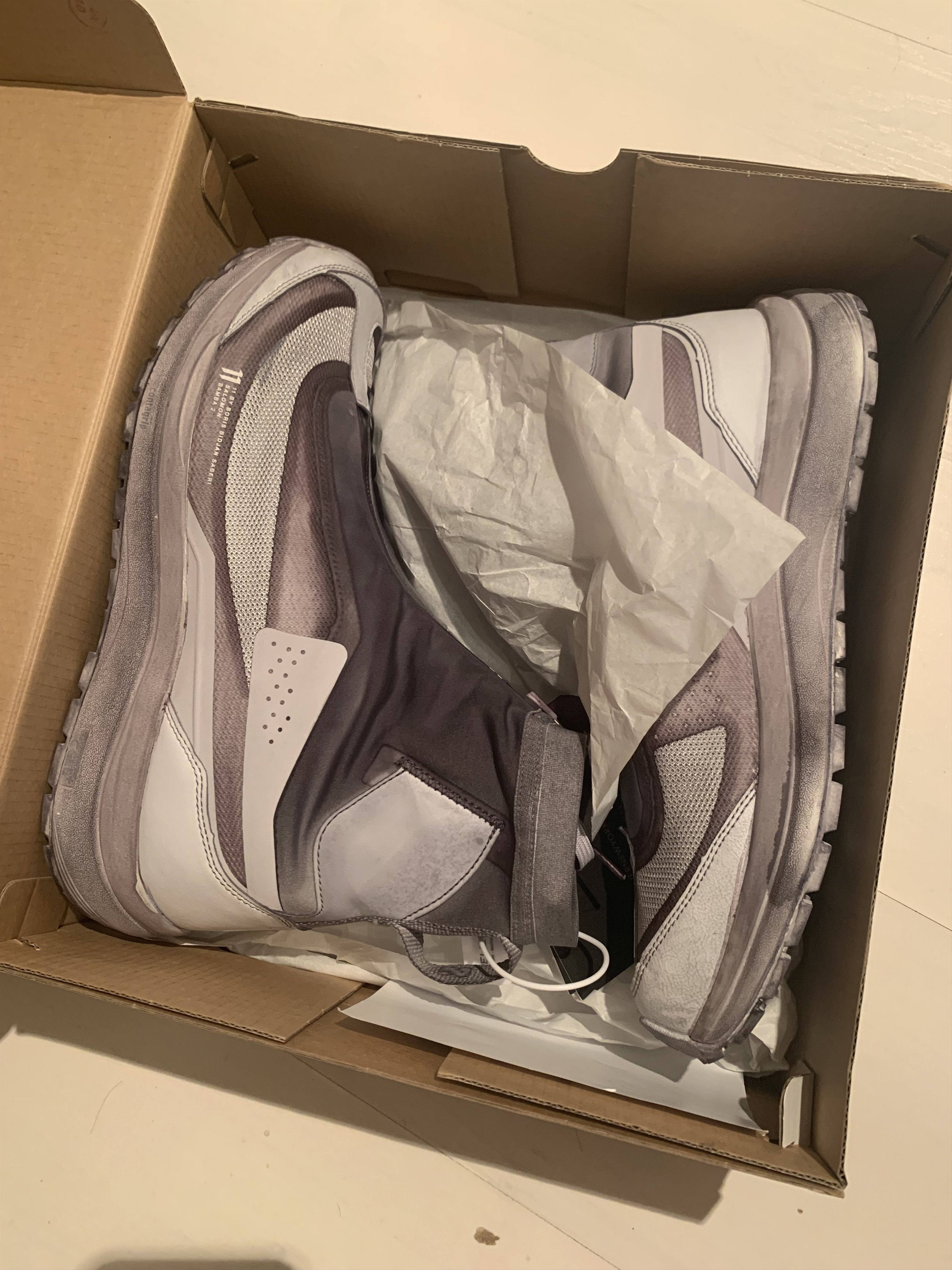 11 By Boris Bidjan Saberi × Salomon Salomon x 11bybbs Bamba 2 Object Dyed Light Gray Size US 10.5 / EU 43-44 - 3 Thumbnail