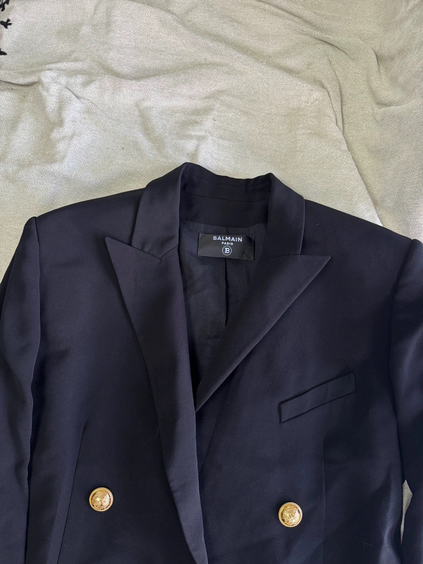 Balmain Balmain Black Suit 40 Padded Shoulders 99 New Size S / US 4 / IT 40 - 2 Thumbnail