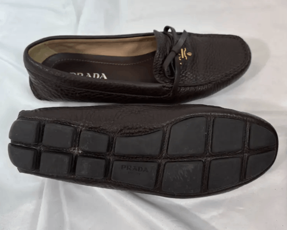 Prada Prada 90s/00s Brown Logo Loafers Size US 8.5 / IT 38.5 - 5 Thumbnail