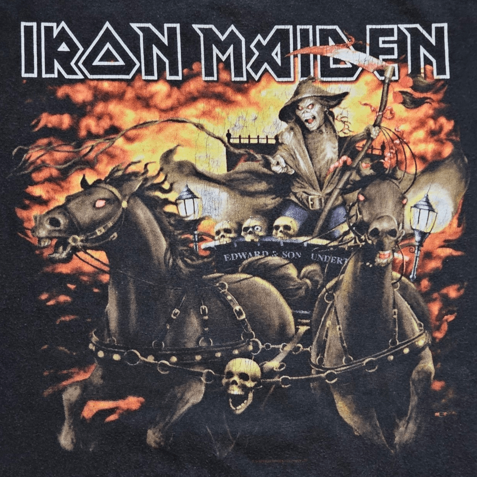 Fruit Of The Loom × Iron Maiden × Vintage Iron Maiden Death On The Road 2005 Tee Size US XL / EU 56 / 4 - 2 Thumbnail