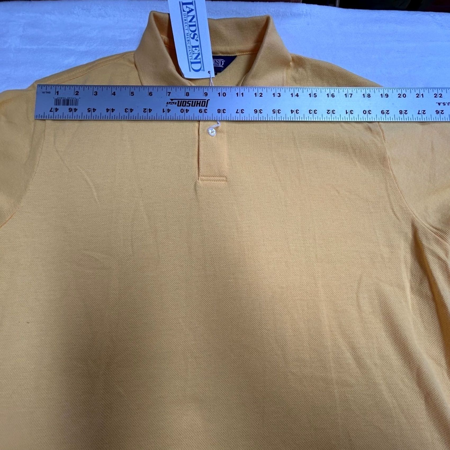 Lands' End Lands’ End Polo Shirt Large Tall Yellow Cotton Short Sleeve Casual New Men’s Polo Shirt Large Tall Yellow Cotton Short Sleeve Casual New Size US L / EU 52-54 / 3 - 5 Thumbnail