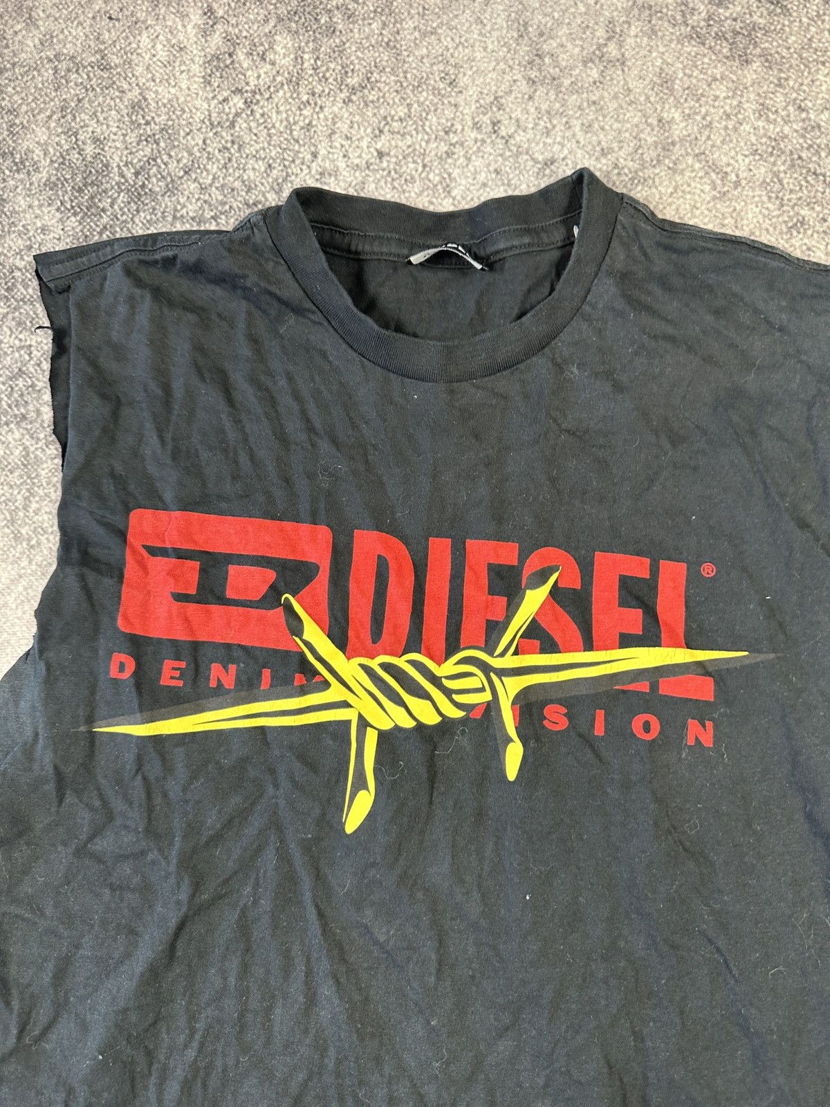 Diesel Vintage Diesel Big Logo Tank Top Avant Garde Style USA Rare Size US S / EU 44-46 / 1 - 2 Thumbnail