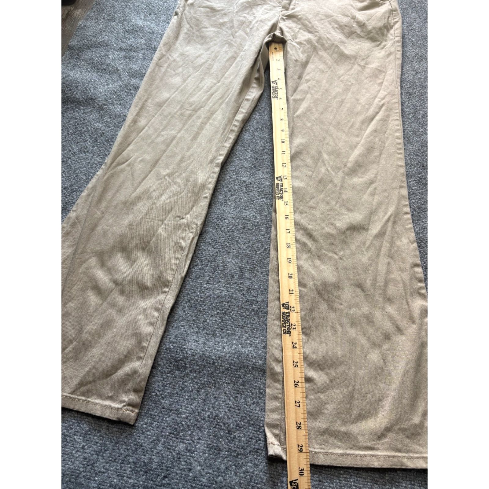 Dickies Dickies Pants Women Size 17 Khaki Beige Cotton Blend Work Wear Pants 90s Slim Women Size 38" / US 16 / IT 52 - 2 Thumbnail