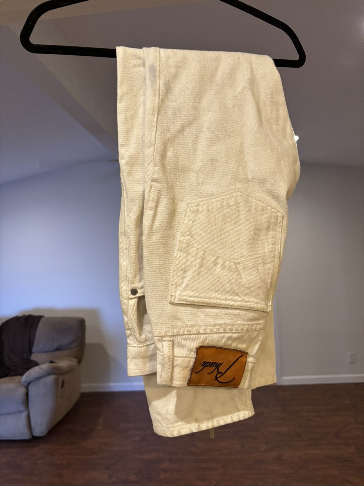Rhude Rhude White Denim Size US 30 / EU 46 - 2 Thumbnail