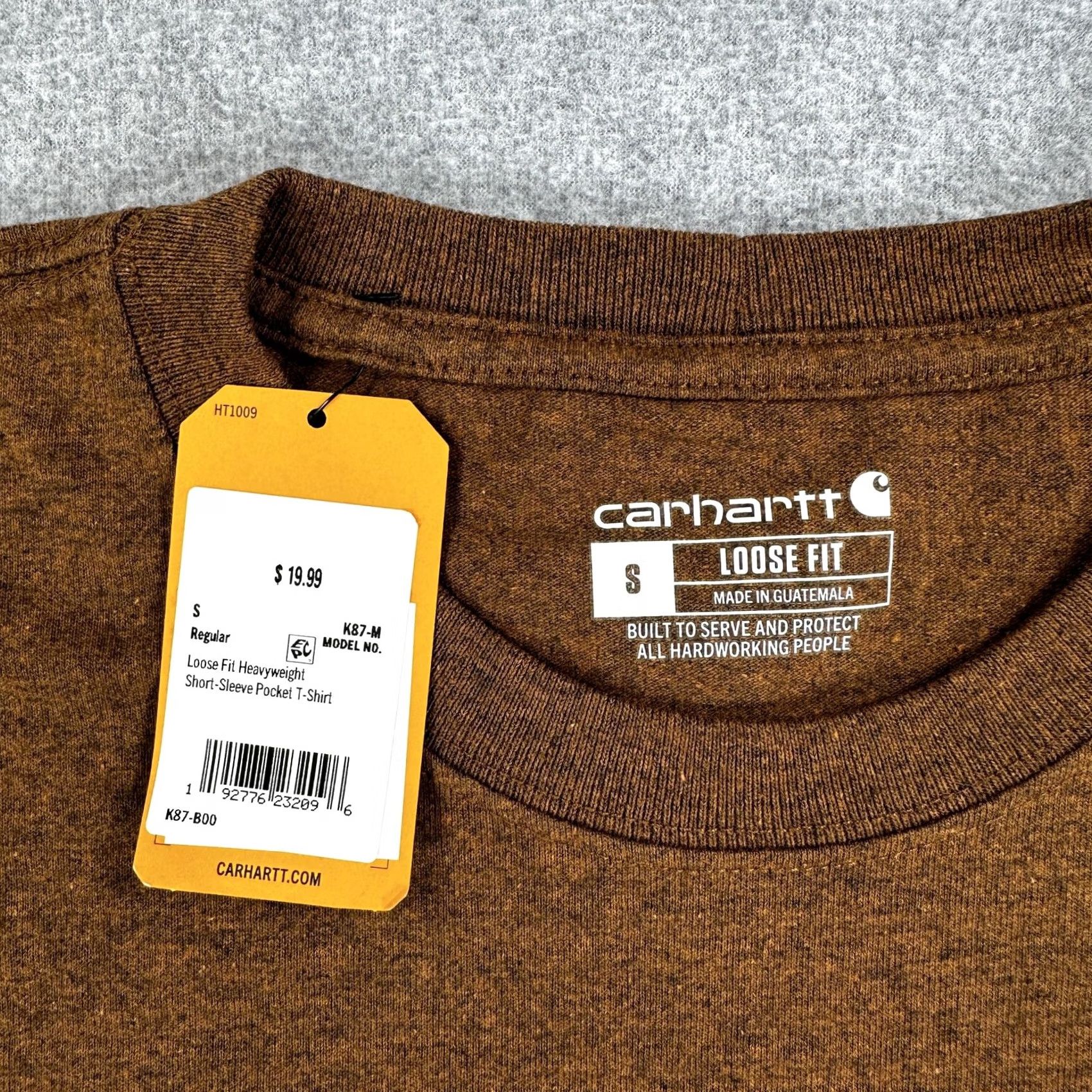 Carhartt Carhartt Shirt Mens S Brown Short Sleeve Pocket Loose Fit Workwear K87 Size US S / EU 44-46 / 1 - 3 Thumbnail