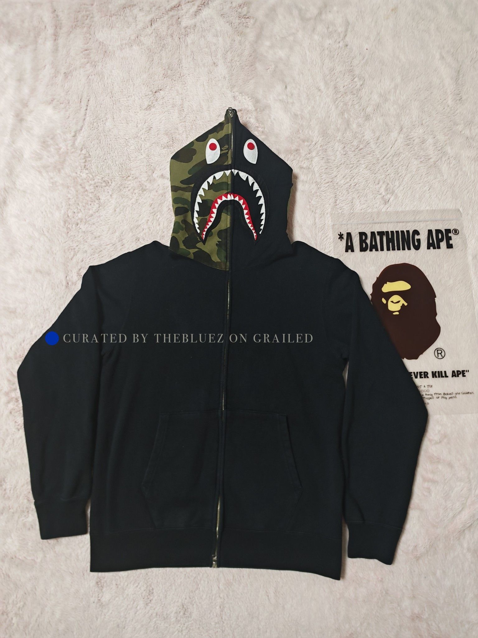 Bape Camo Shark Hoodie in Size XL Size US XL / EU 56 / 4 - 1 Thumbnail