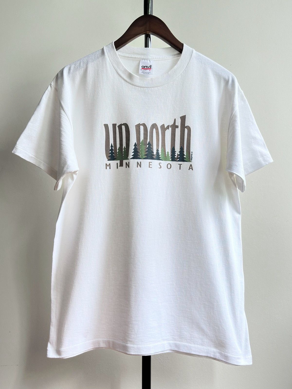 Vintage Vintage 90s Minnesota Up North Single Stitch Promo Tee Size US L / EU 52-54 / 3 - 1 Thumbnail