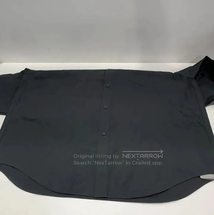 Balenciaga Balenciaga Black Large Fit Embroidered Long Sleeve Shirt. Size US L / EU 52-54 / 3 - 3 Thumbnail
