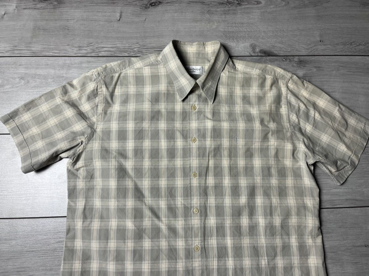 Yves Saint Laurent Yves saint Laurent shirt short sleeve size Large Size US L / EU 52-54 / 3 - 3 Thumbnail