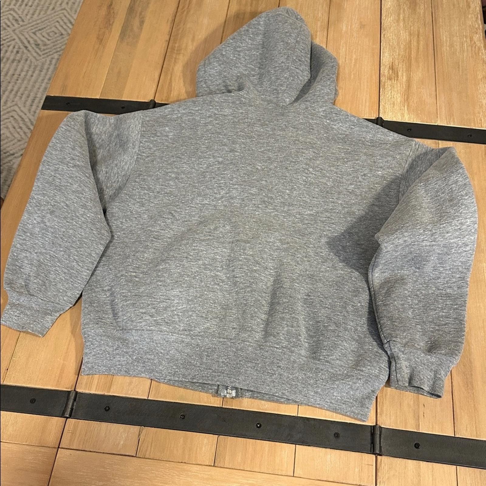 Other 90’s y2k Ace Sportswear Large Thick Zip Hoodie Grey Velour Size US L / EU 52-54 / 3 - 6 Thumbnail