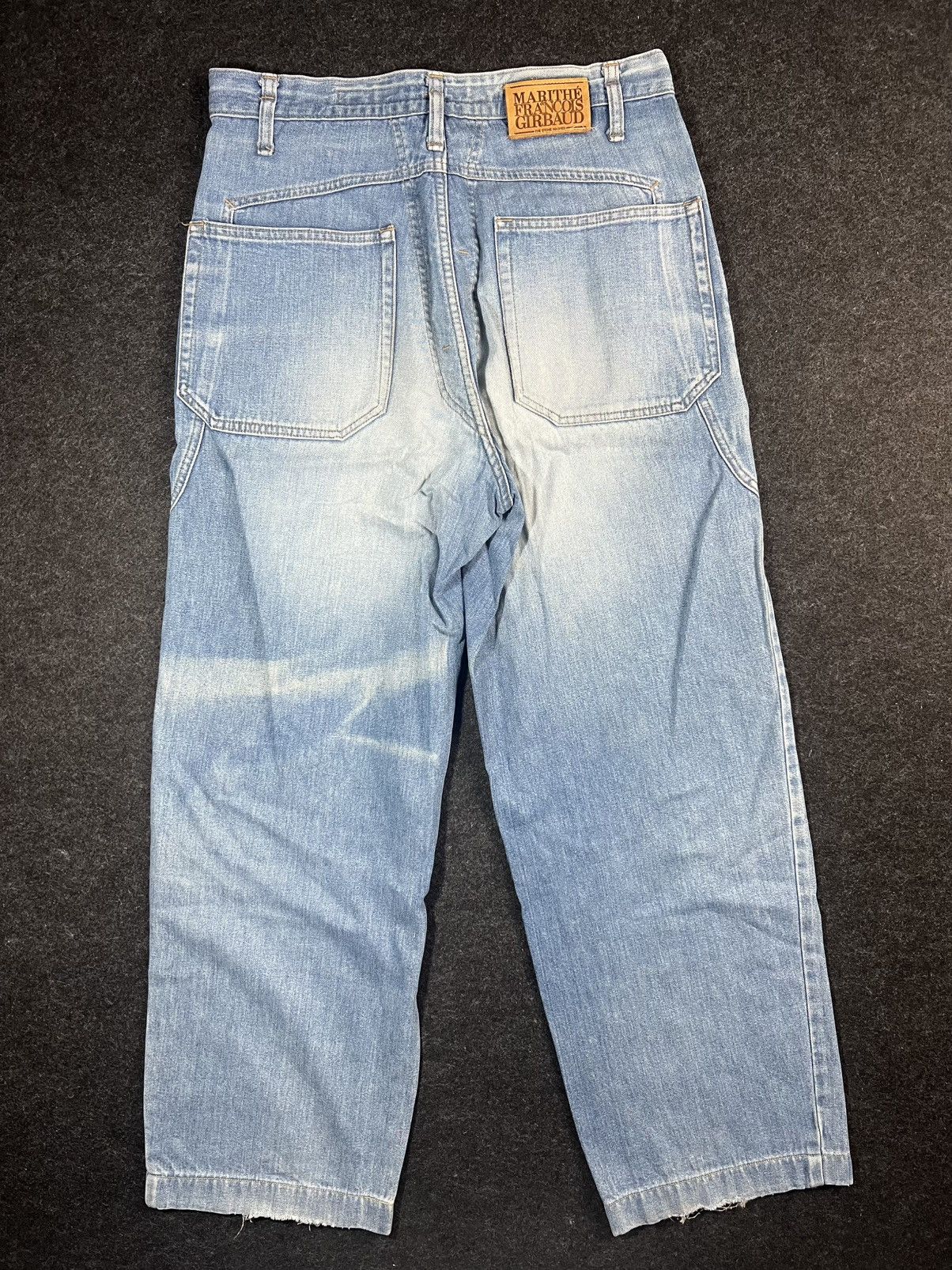 Marithe + Francois Girbaud Marithe Francois Girbaud Baggy Jeans Denim Fade Size US 33 - 7 Thumbnail