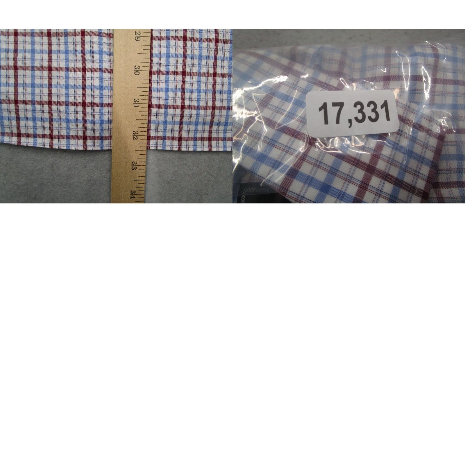 David Donahue VINTAGE David Donahue Dress Shirt Mens 16.5 34 Red Check Long Sleeve Business Casual Designer Size 34R - 8 Thumbnail