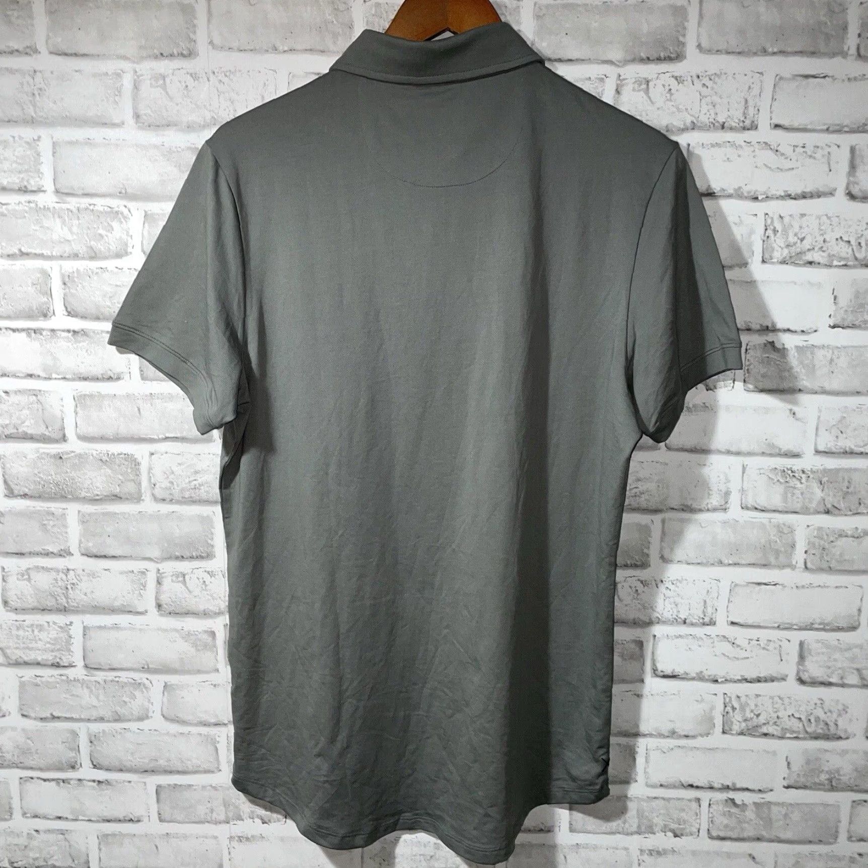 Cuts Cuts Polo Shirt Gray Pima Cotton Blend Curve-Hem Mens L Size US L / EU 52-54 / 3 - 5 Thumbnail
