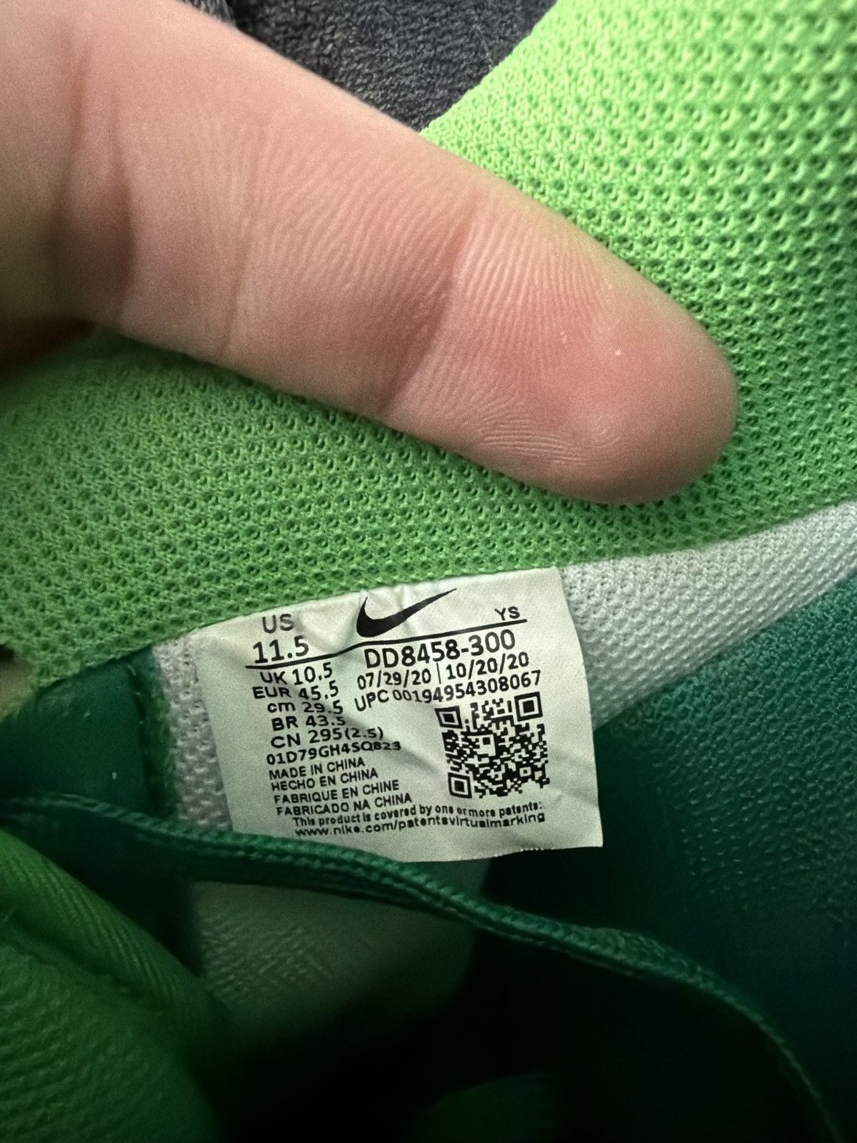 Nike St. Patrick’s Day Air force 1s Size US 11.5 / EU 44-45 - 7 Thumbnail
