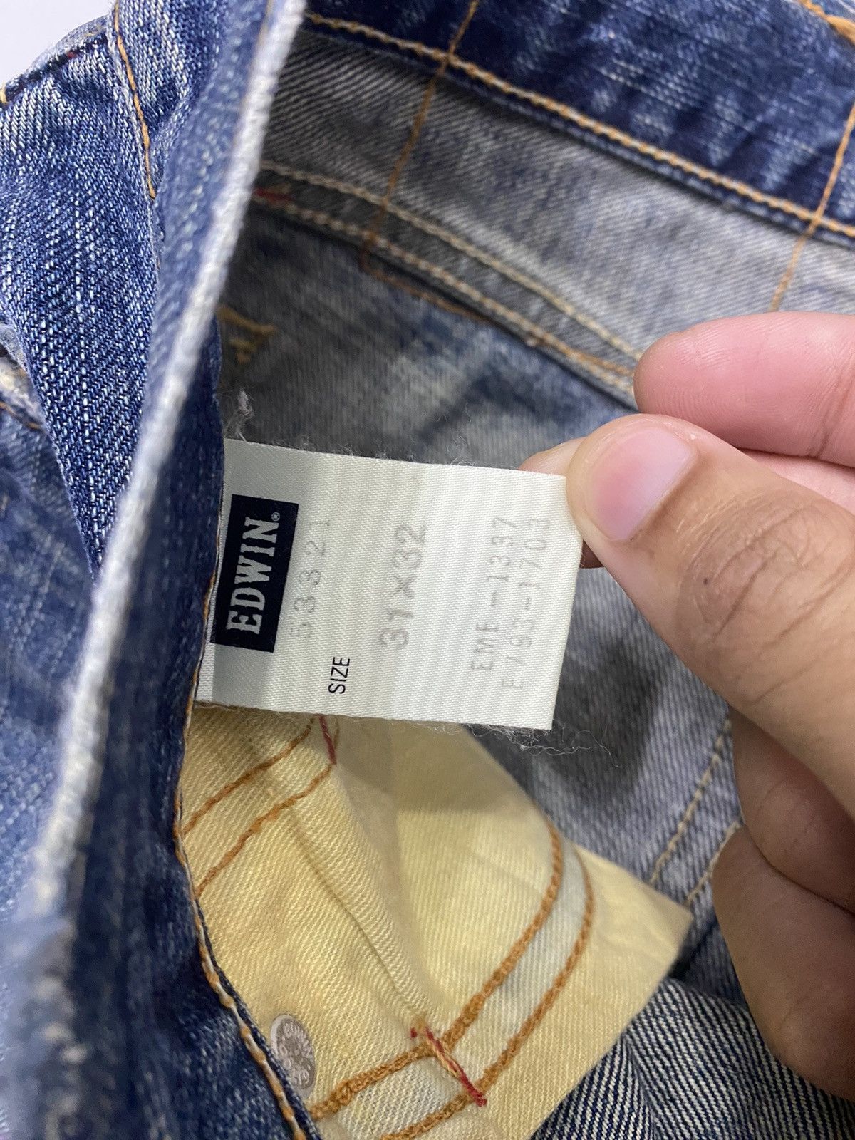 Edwin × Hysteric Glamour × If Six Was Nine FLARE🔥EDWIN MISS 503 BOOTCUT FLARED DISTRESSED DENIM JEANS Size 31" - 10 Thumbnail