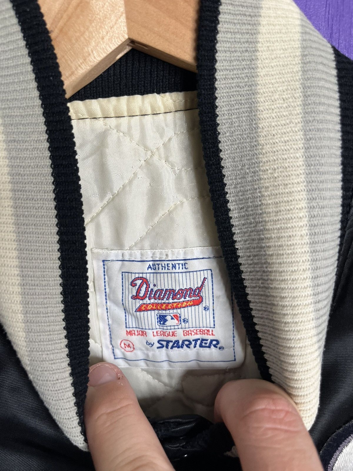 MLB × Starter × Vintage Vintage 80s Starter Chicago white Sox satin jacket Size US M / EU 48-50 / 2 - 4 Thumbnail
