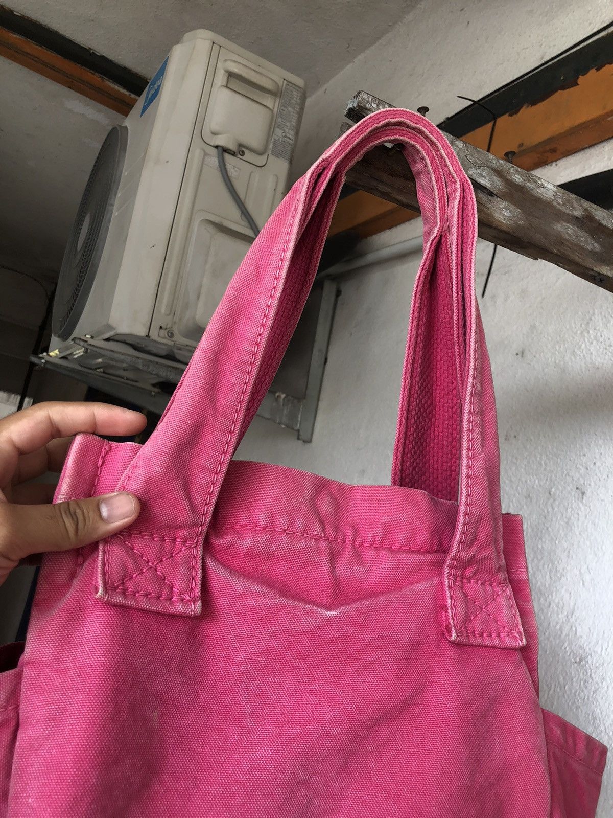 Kapital Vintage Kapital Hard Canvas Distressed Tote Bag Size ONE SIZE - 10 Thumbnail