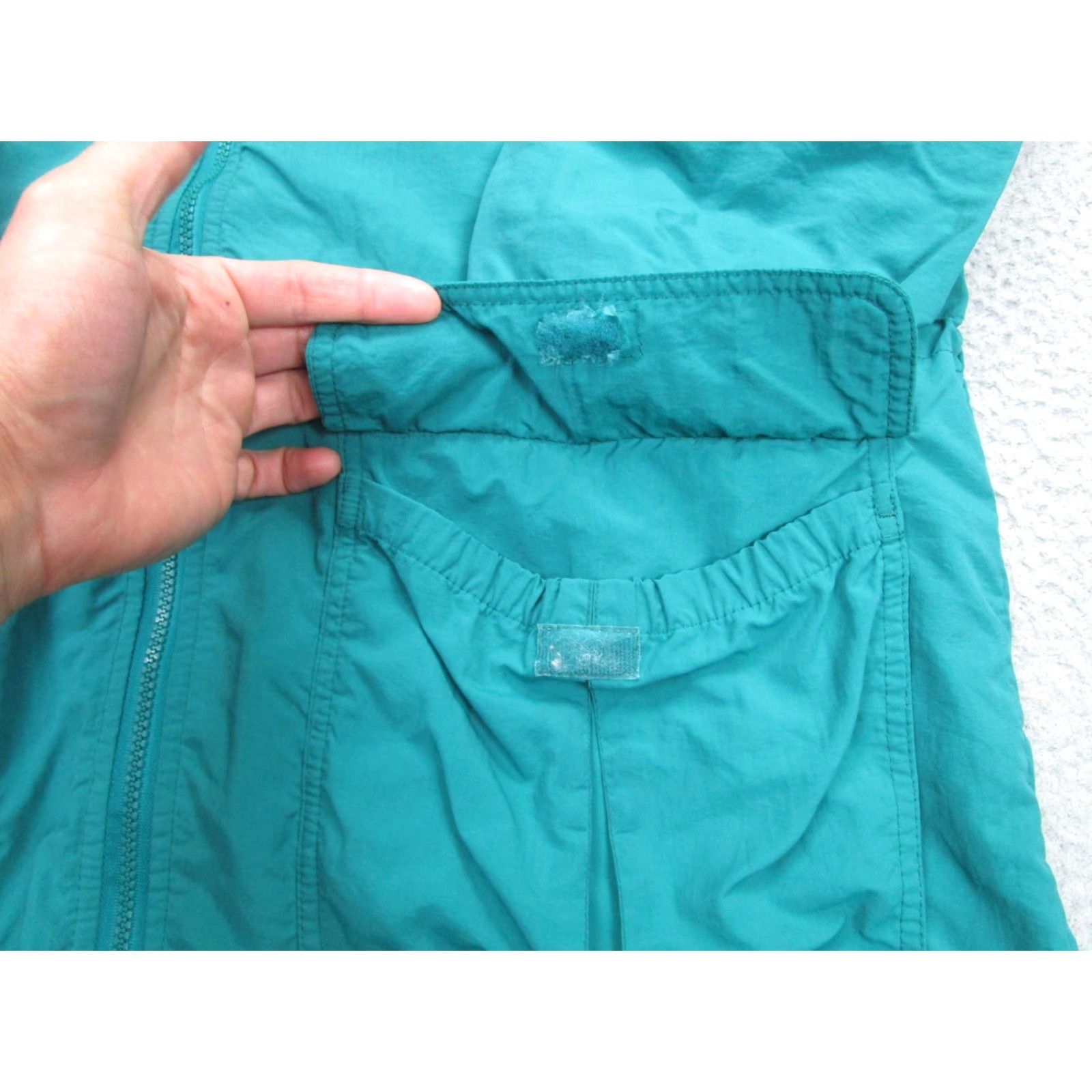 Eddie Bauer Eddie Bauer Parka Womens Large Teal WINDFoil Hooded Fleece Lined Nylon Made USA Size L / US 10 / IT 46 - 4 Thumbnail