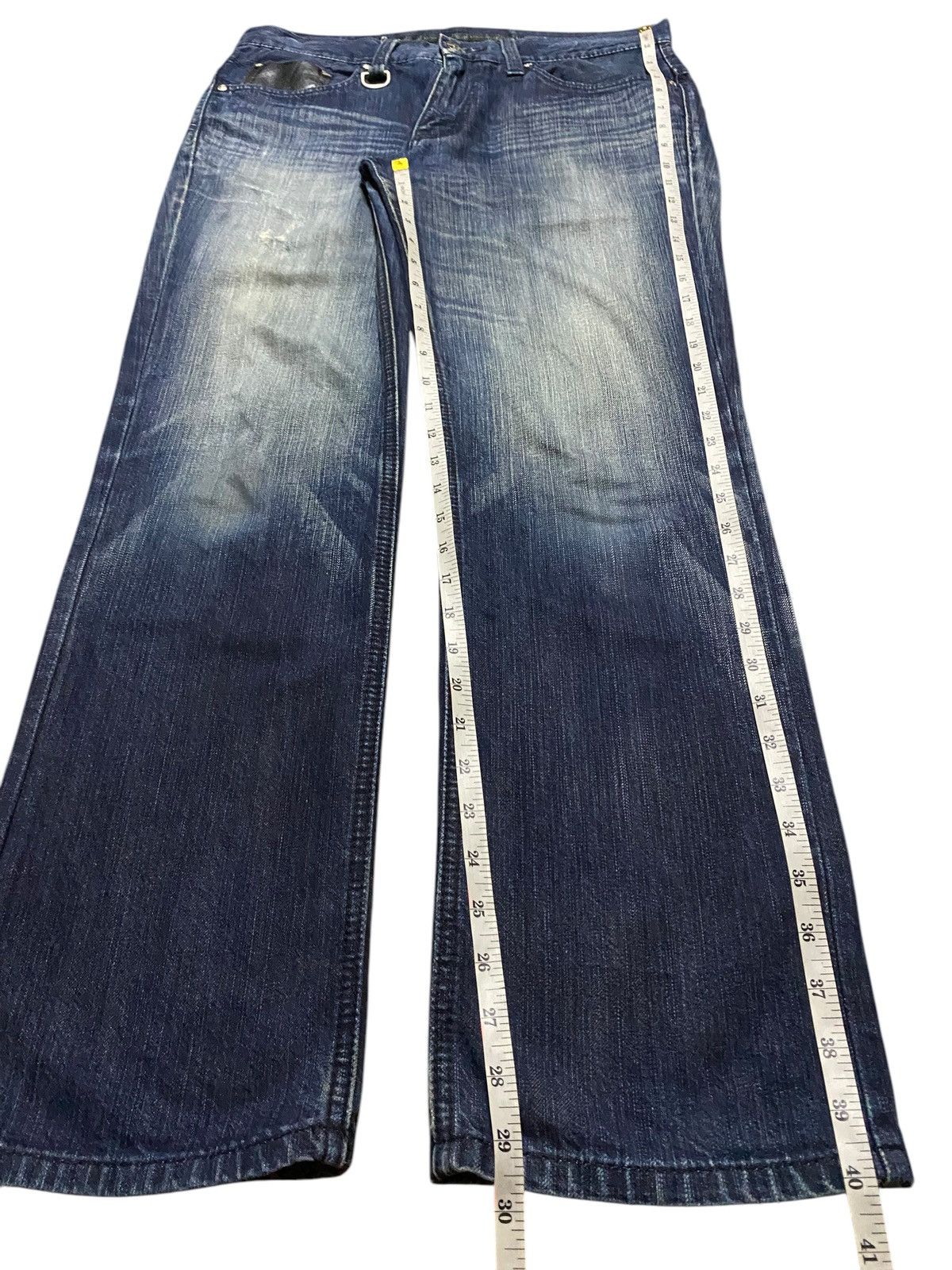 Edwin Vintage Japanese Brand Edwin 422XVS Cross Button Loose Jeans Size US 34 / EU 50 - 16 Thumbnail