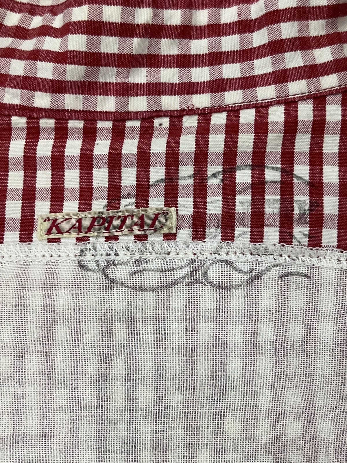 Kapital Kapital American Flag Motif Plaid Snap Shirt Size US L / EU 52-54 / 3 - 14 Thumbnail