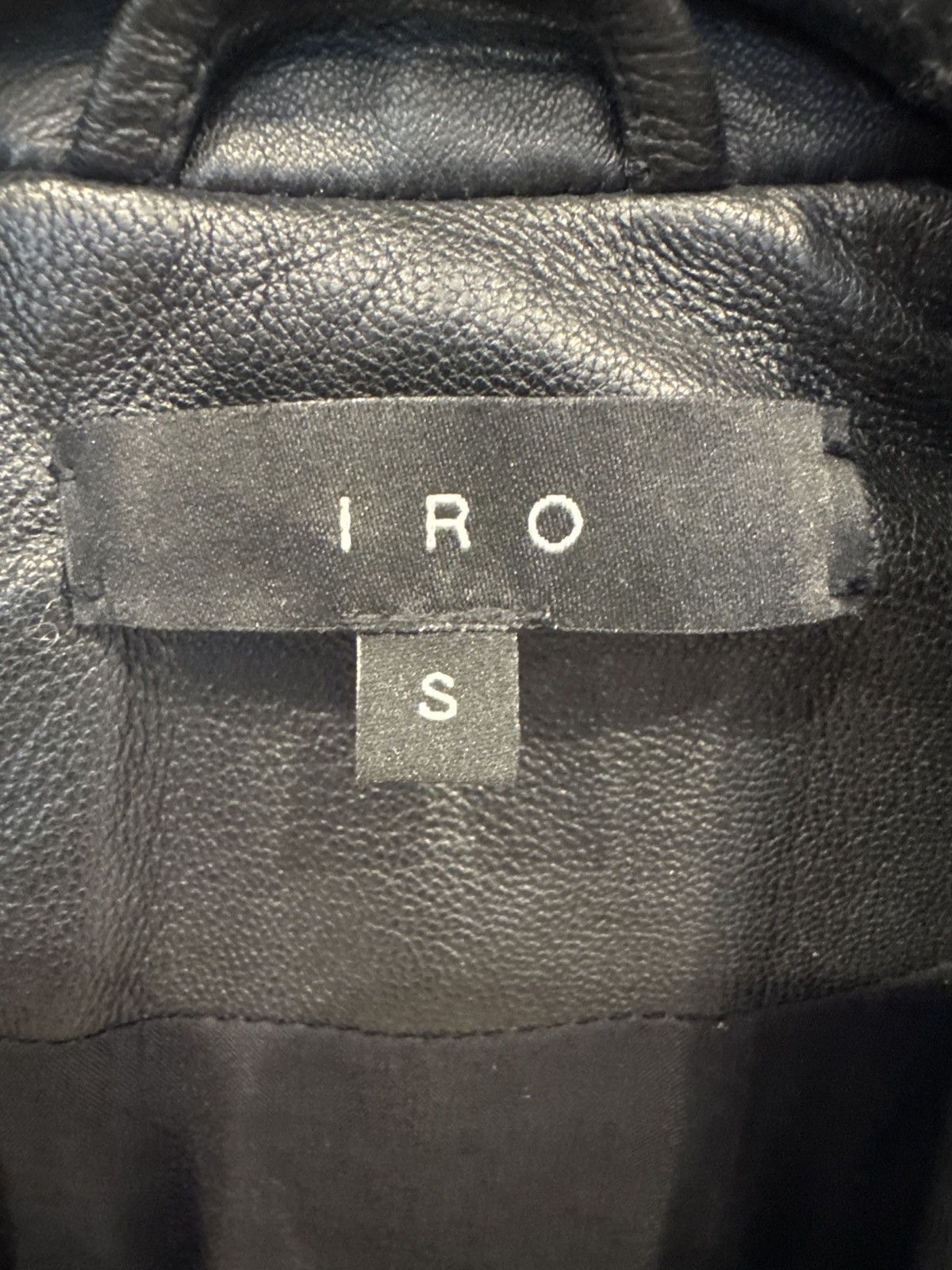 Iro Iro Aronel Leather Biker Jacket Size S / US 4 / IT 40 - 3 Thumbnail