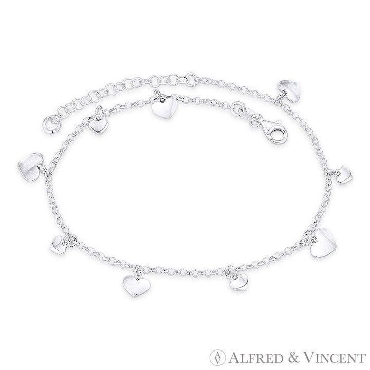 Other Hearts on Rolo Link Chain Italian Charm Anklet Size ONE SIZE - 1 Preview