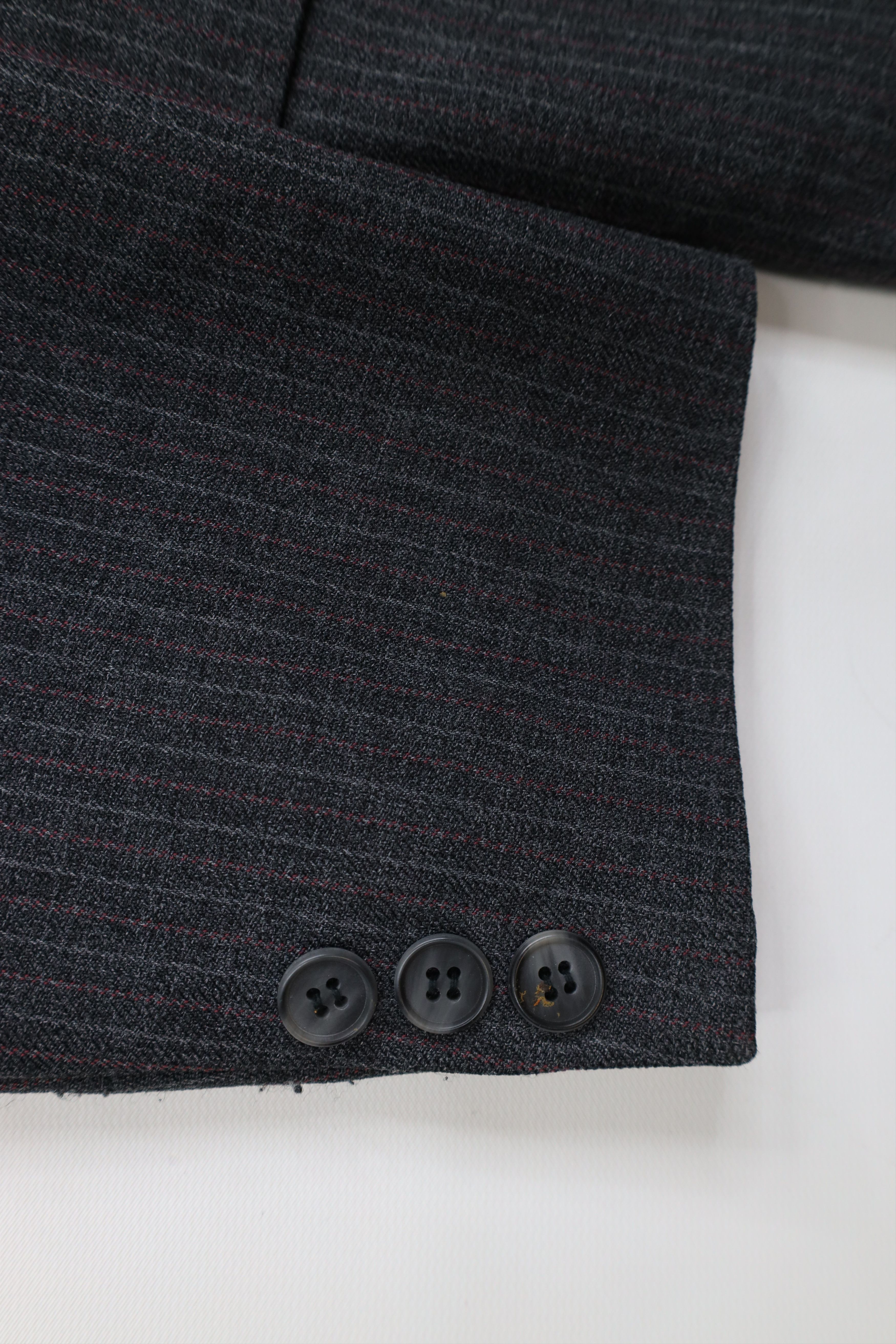 Vintage Vintage 70s Streetwear Wool Striped 2 Piece Wedding Suit Size 40R - 8 Thumbnail