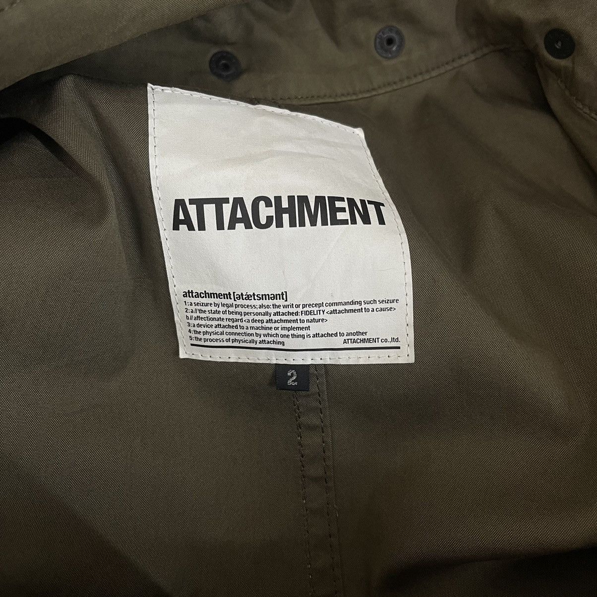 Attachment × Japanese Brand × Kazuyuki Kumagai Attachment Kazuyuki Kumagai Attachment Parka Hoodie Jacket Size US M / EU 48-50 / 2 - 18 Thumbnail