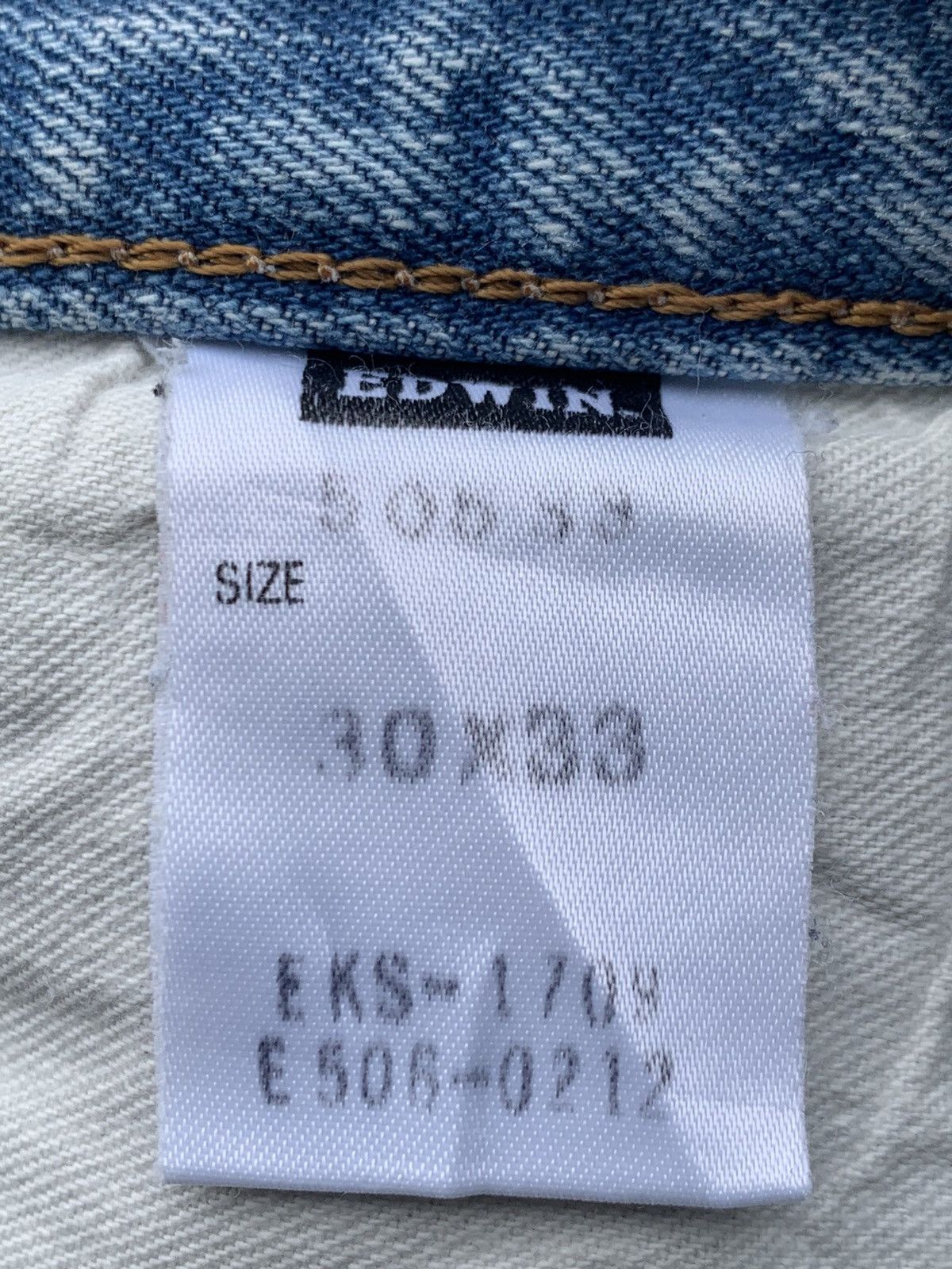 Edwin DISTRESSED EDWIN 505s SELVEDGE. Size US 30 / EU 46 - 12 Thumbnail