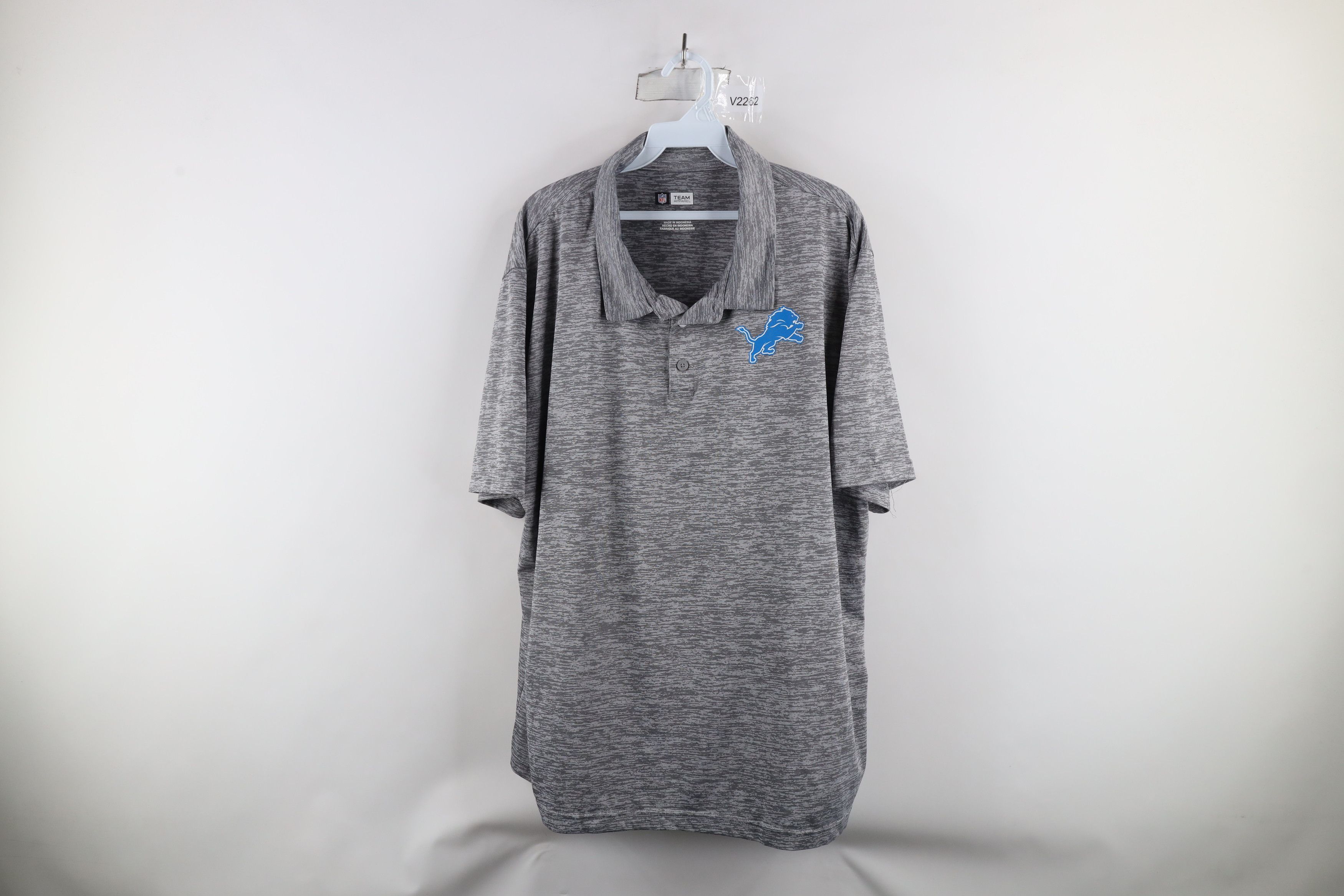 Vintage NFL Team Apparel Lions Football Collared Golf Polo Shirt Size US XXL / EU 58 / 5 - 1 Thumbnail