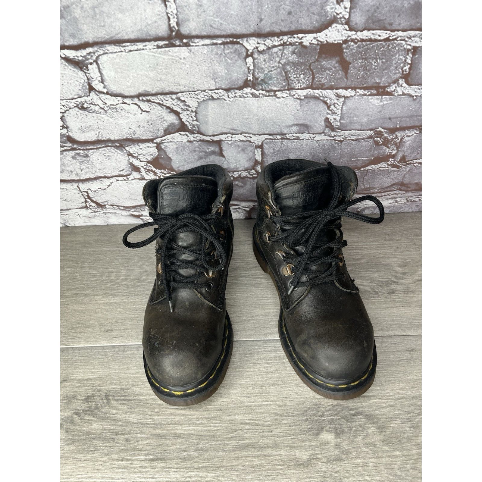 Dr. Martens Vintage Docs Dr. Martens Doc 7735 Combat Black Boots Women’s Size US 5 / IT 35 - 13 Thumbnail