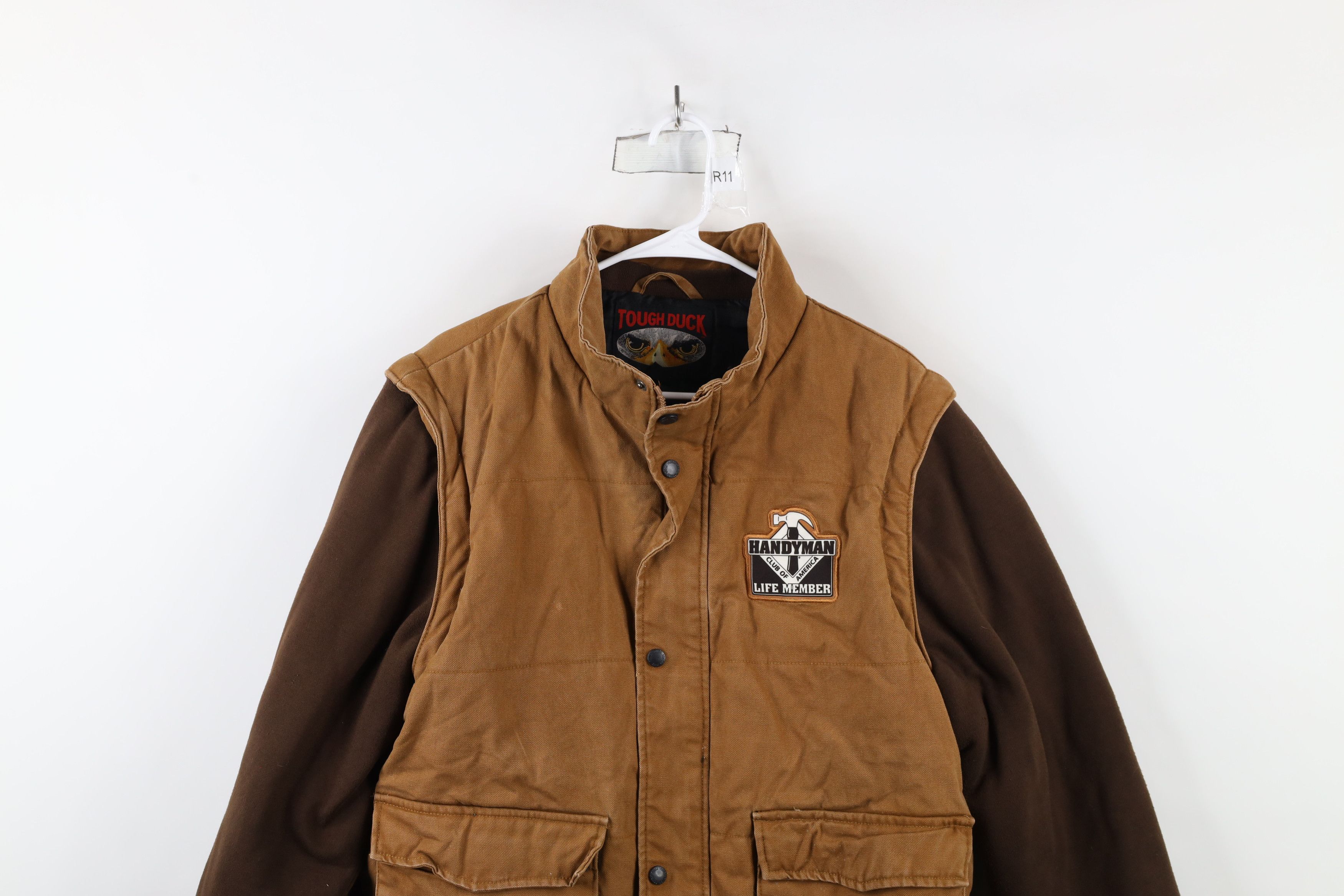 Vintage Vintage 90s Streetwear Convertible Canvas Vest Jacket Size US L / EU 52-54 / 3 - 2 Thumbnail